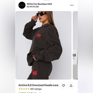 White Fox Oversized Hoodie